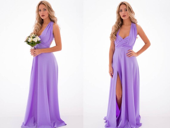 baby purple bridesmaid dresses