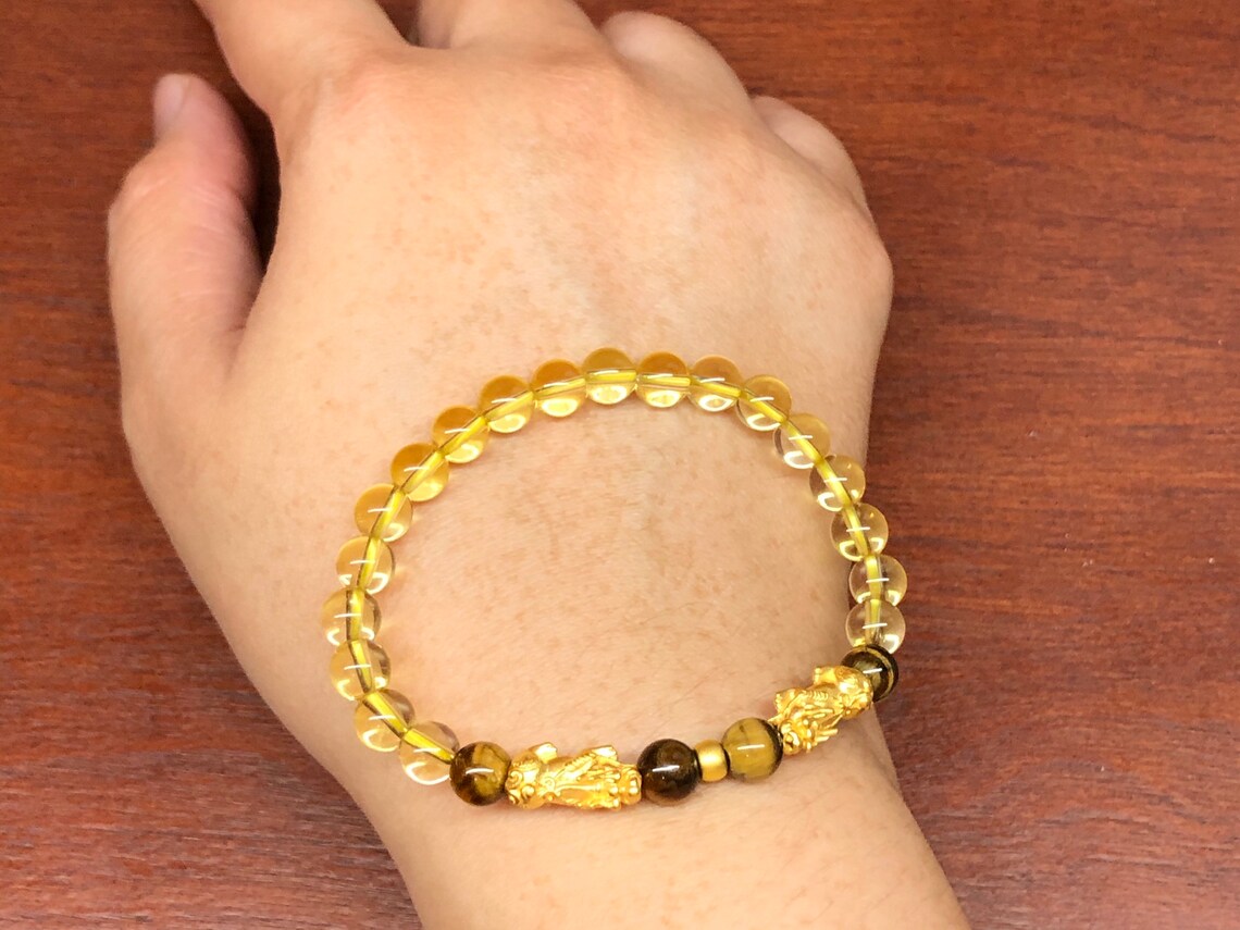 Birthday Gift Strong Luck Fortune Bracelet 24K Gold Etsy