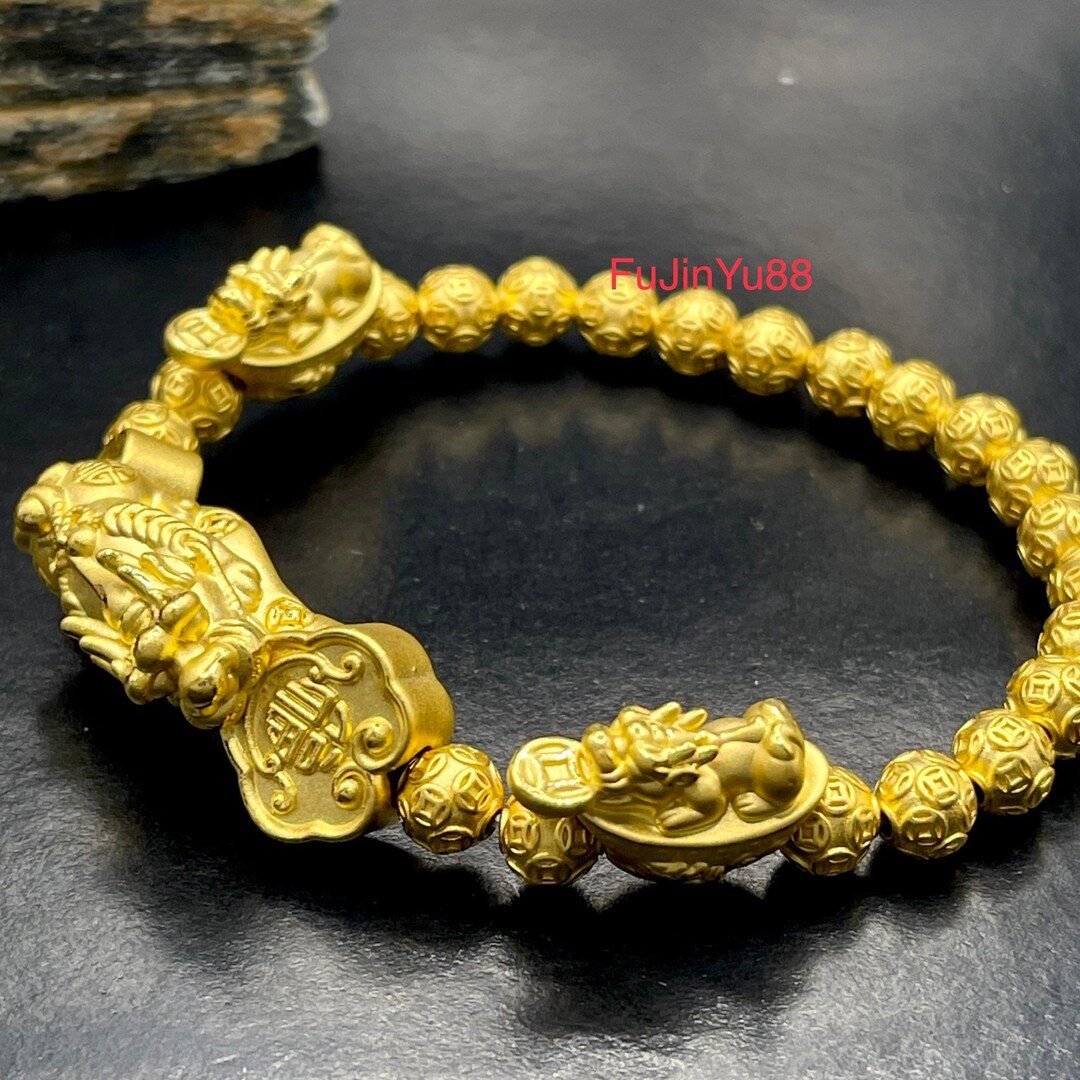 Real 24K Gold Bracelet 24k Gold Original Piyao Bracelet Etsy
