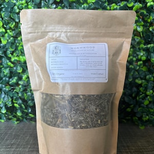 Organic Wormwood Herb (Ajenjo) | Dried Loose Leaf | Natural Detox & Digestive Support | 100% Pure | Wildcrafted or Organic