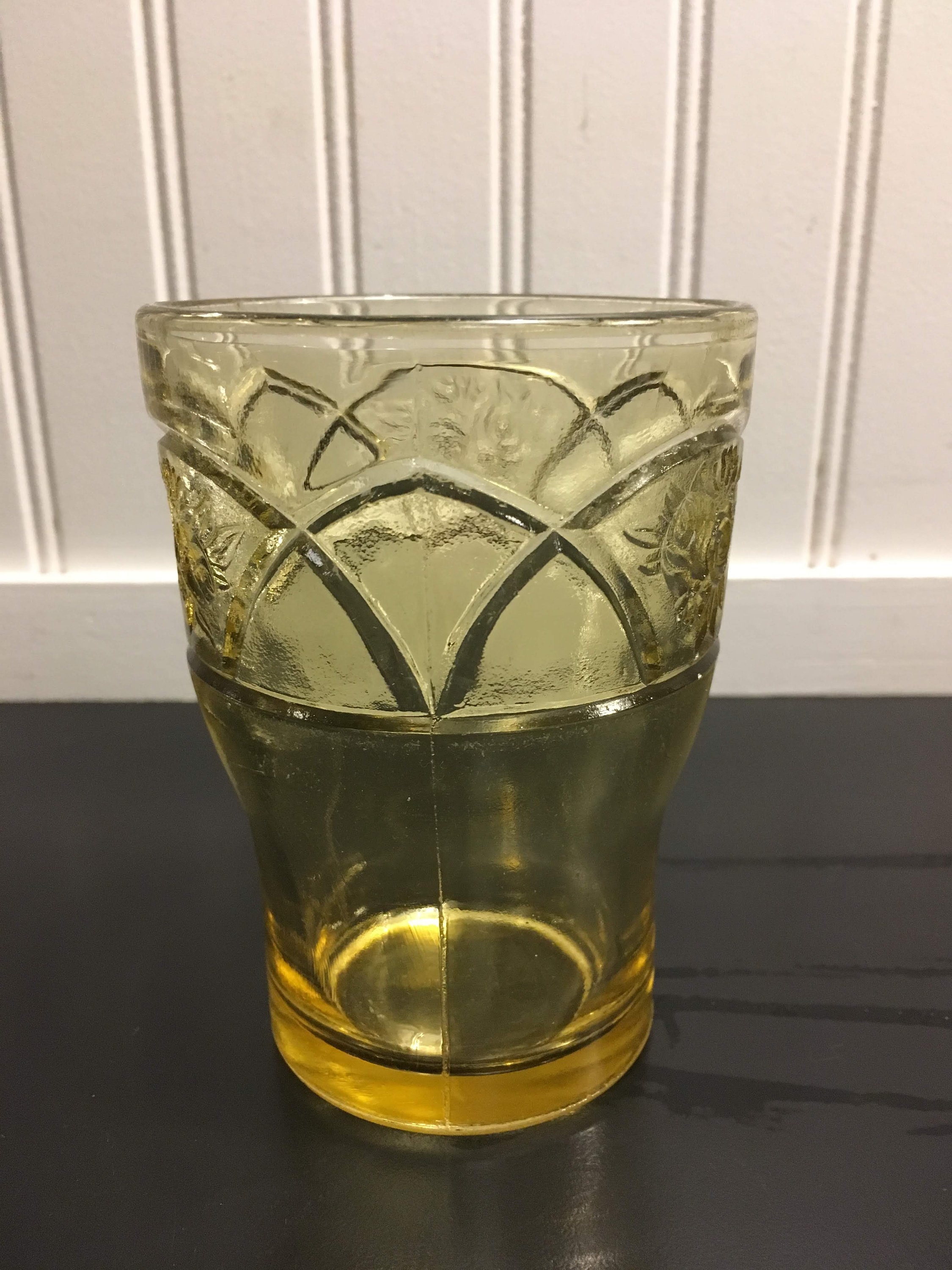 Vintage Yellow Depression Glass Rosemary Dutch Rose Federal Etsy