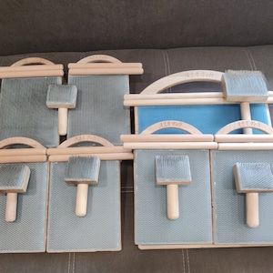 Wool carding blending board