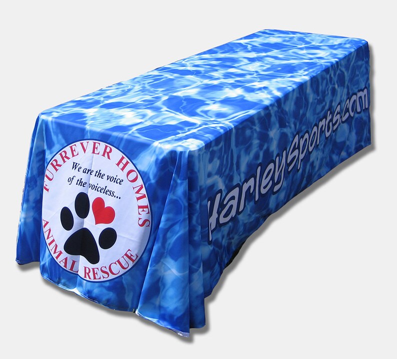 Custom table cloth 3 sided for parties job fairs expos or Etsy