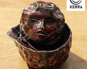 Gaiwan Coppa. Ceramiche di tè unico. Artistico in ceramica Avanturine Gaiwan «Ja» 80ml