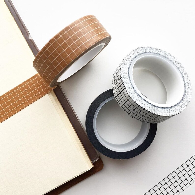 Grid Washi Tape Grid Planner Washi Grid Lines MT Washi Etsy
