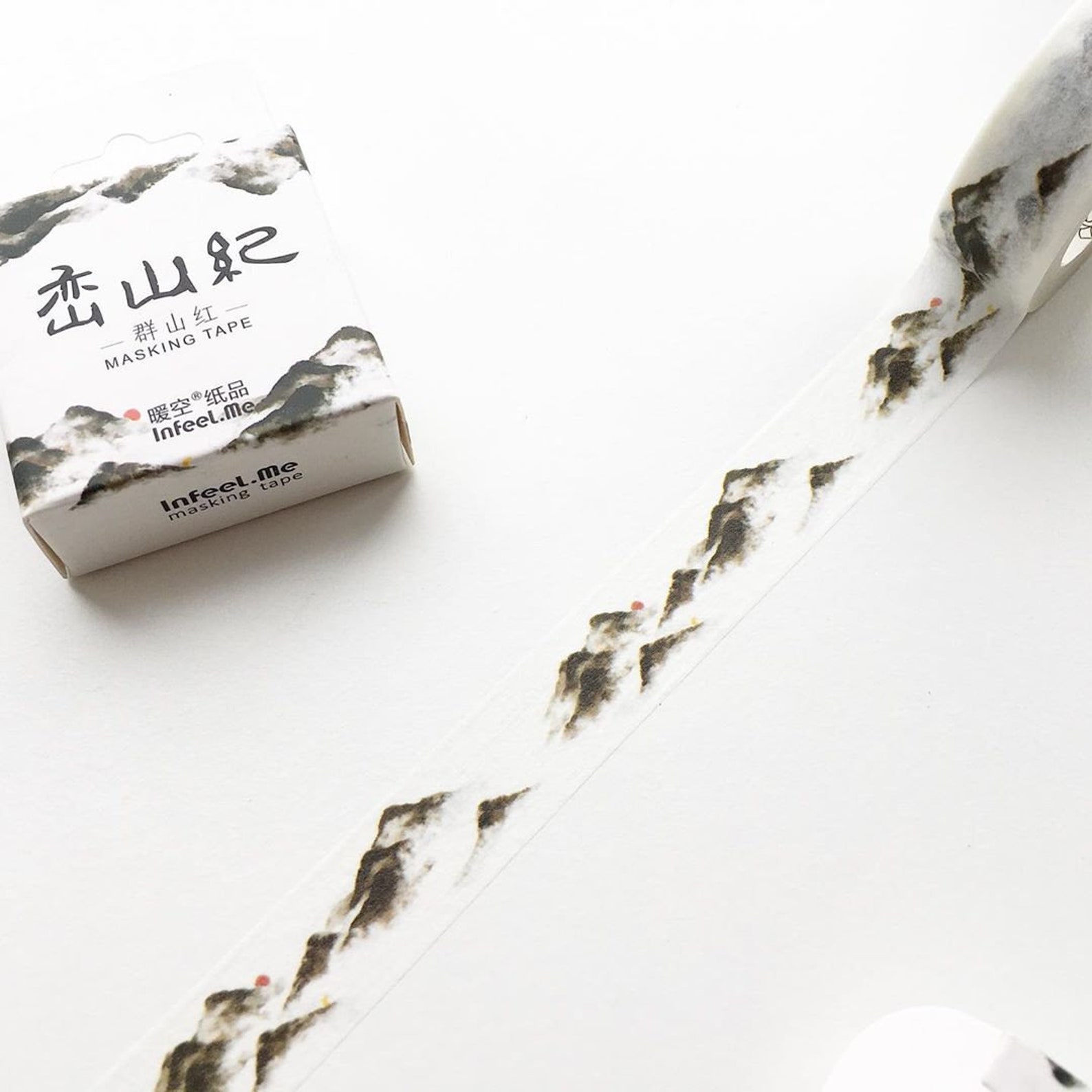 Mountains Washi Tape Landscape Washi Scenic Washi Masking Etsy