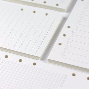 A5 A6 A7 Loose Leaf Paper Set Notebook Refill Sets Spiral Binder Planner Inner A5 A6 A7 Loose Leaf Paper Set Notebook Refill Sets Spiral Binder Planner Inner