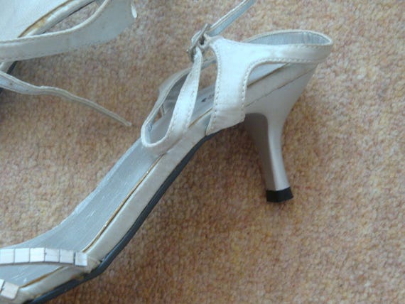 silver evening shoes uk