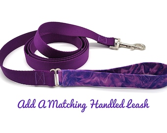 Add A Matching Handled Leash - 4 Foot Leash - 5 Foot Leash - 6 Foot Leash - Dog Leash - Dog Lead