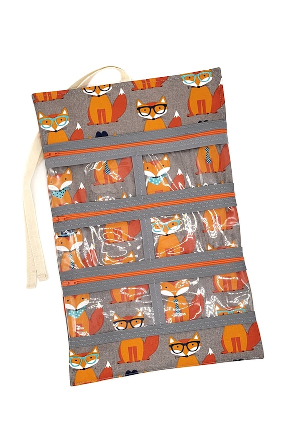 Nerdy Fox Dog Show Lead Organizer Gray & Orange Print Show Etsy