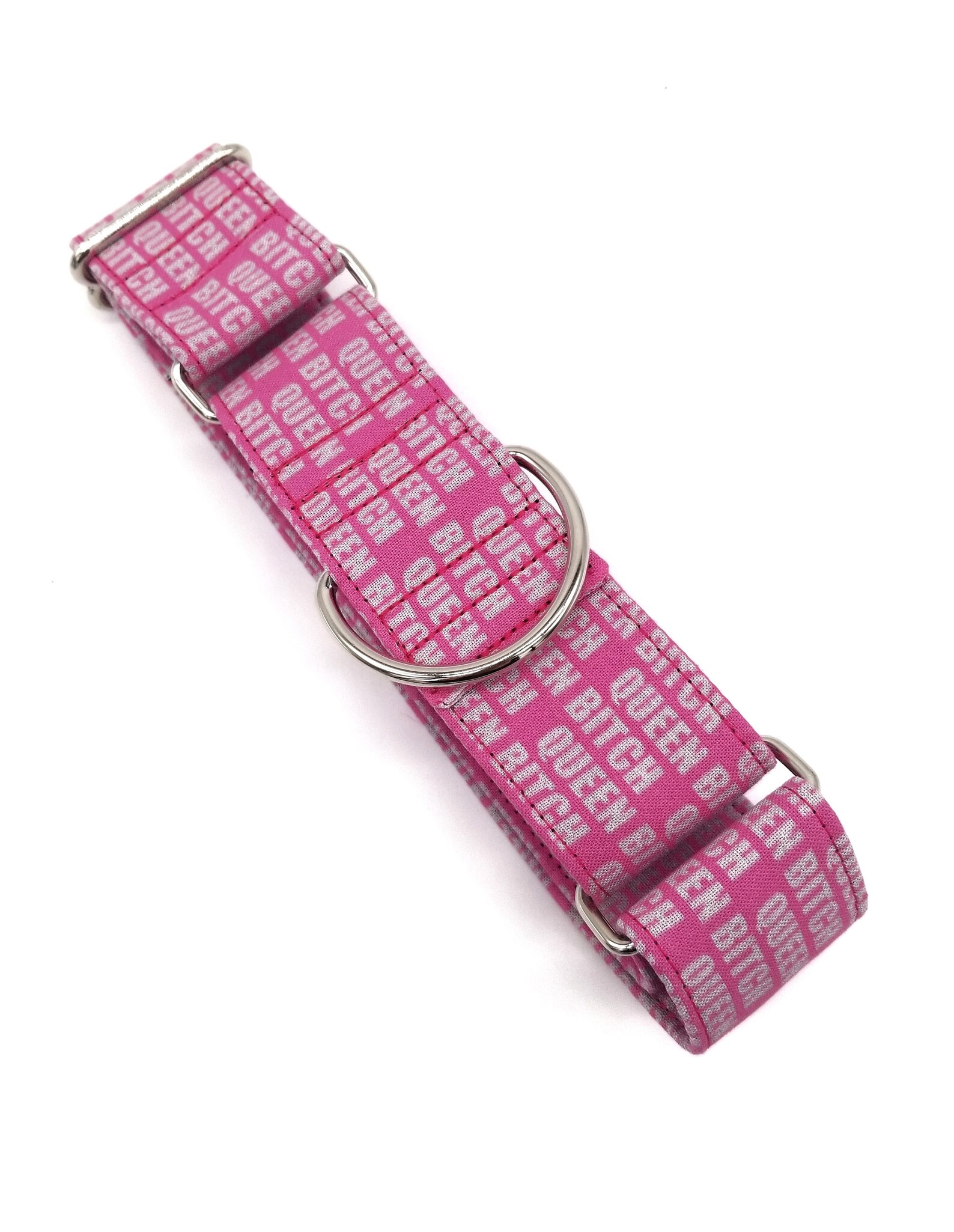 Pink Queen Bitch Dog Collar Joke Collar Profanity Collar Etsy