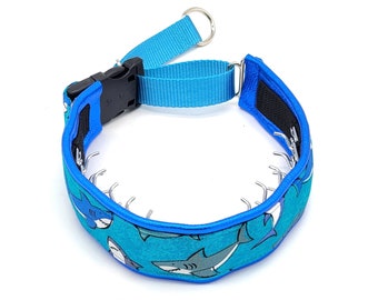 CUSTOM Hidden Prong Training Dog Collar - Real Leather - 2 inch Wide Collar - SEE DESCRIPTION