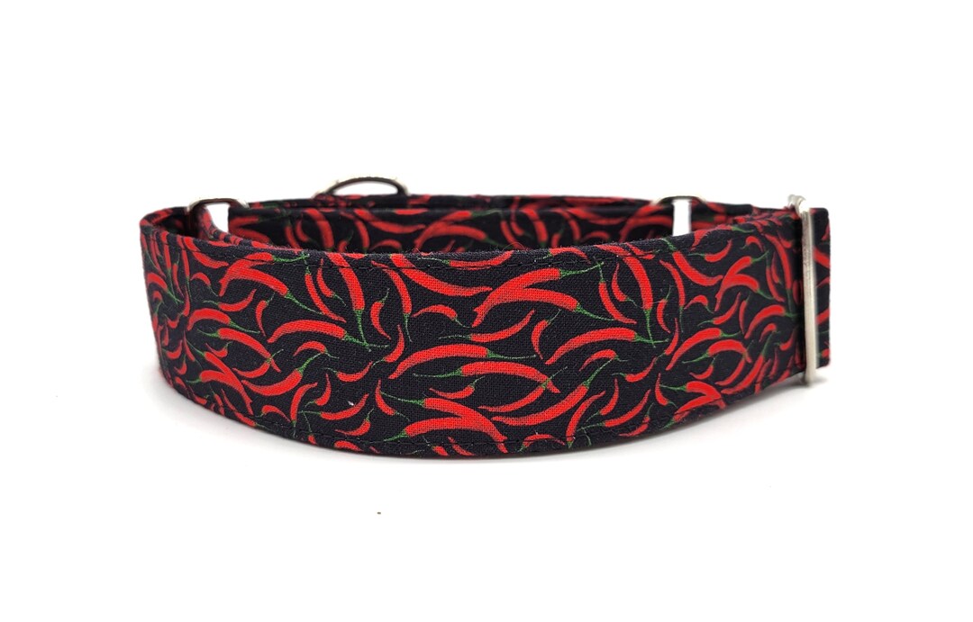 Red Chili Peppers Dog Collar Mexican Food Collar Hot Chili Pepper