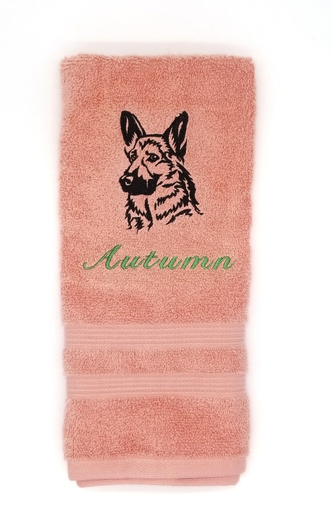Embroidered Dog Hand Towels Dog Drool Rag Dog Show Trophy Personalized