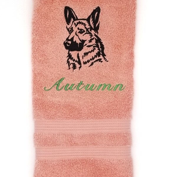 Embroidered Dog Hand Towels - Dog Drool Rag - Dog Show Trophy - Personalized Embroidered Towel - Pet Lover's Gift - Dog Mom Gift