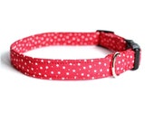 Red Stars Dog Collar