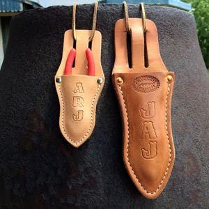 Father and Son Leather Plier Holder Gift Combo~Personalized Plier Holsters~Leather Plier Holder~Personalized Kids Plier Holster~Tool Pouch