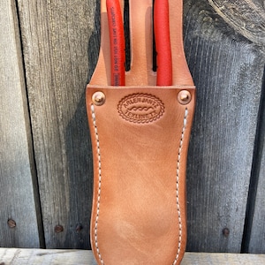 Leather Pliers Holder for Knipex Cobra: Heavy Duty Veg Tan Case
