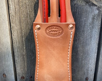Leather Pliers Holder for Knipex Cobra: Heavy Duty Veg Tan Case