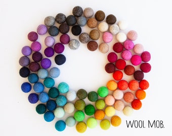 10 wool felt balls ROYAL BLUE 20mm round DIY baby garland mobile nursery decor 10 wool felt balls ROYAL BLUE 20mm round DIY baby garland mobile nursery decor