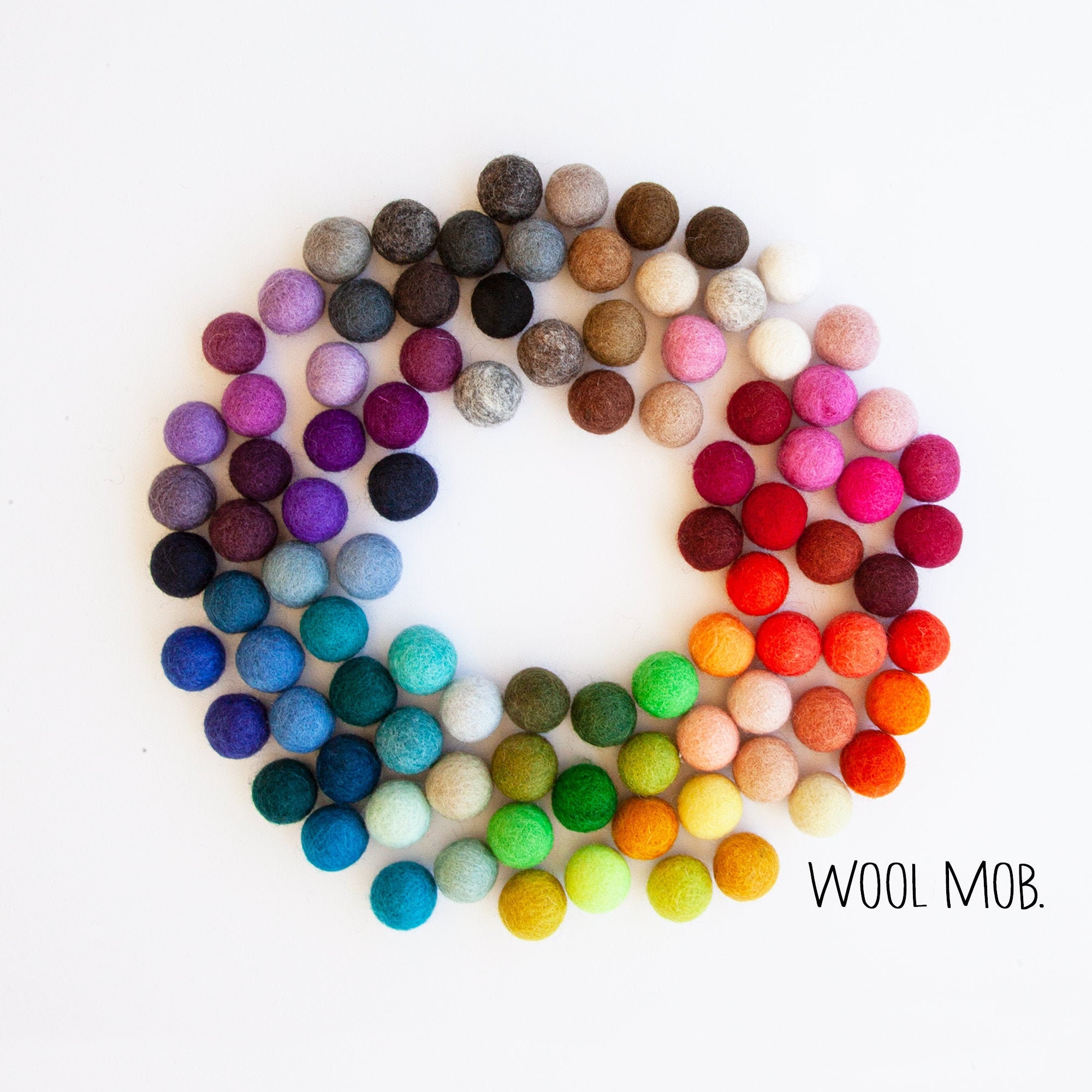 1 Cm Mini 100 Wool Felt Balls Bulk Wholesale 10 Mm Wool Etsy