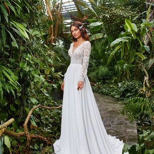 Boho Wedding Dress Bohemian Wedding Dress Boho Lace Dress