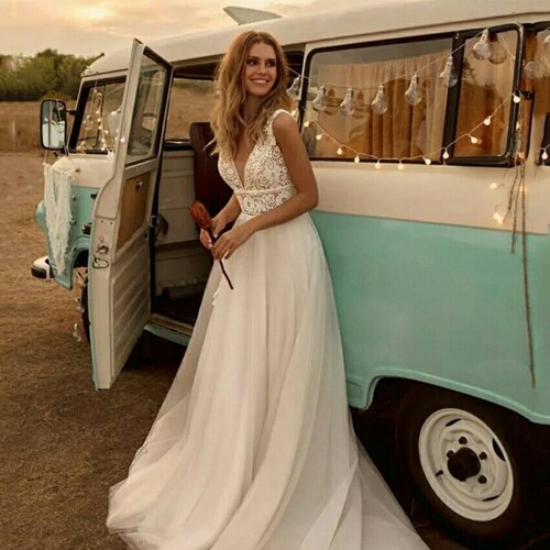 wedding dress boho