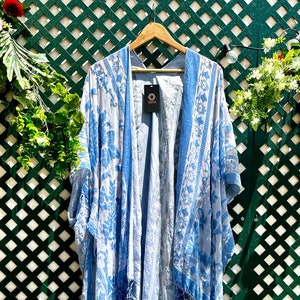 Kimono Corto Mujer Hindu Seda Importado India Santa Bohemia