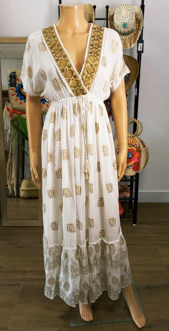 Boho Dress Maxi Boho Dress Maxi Dress Bohemian Dress Hippie