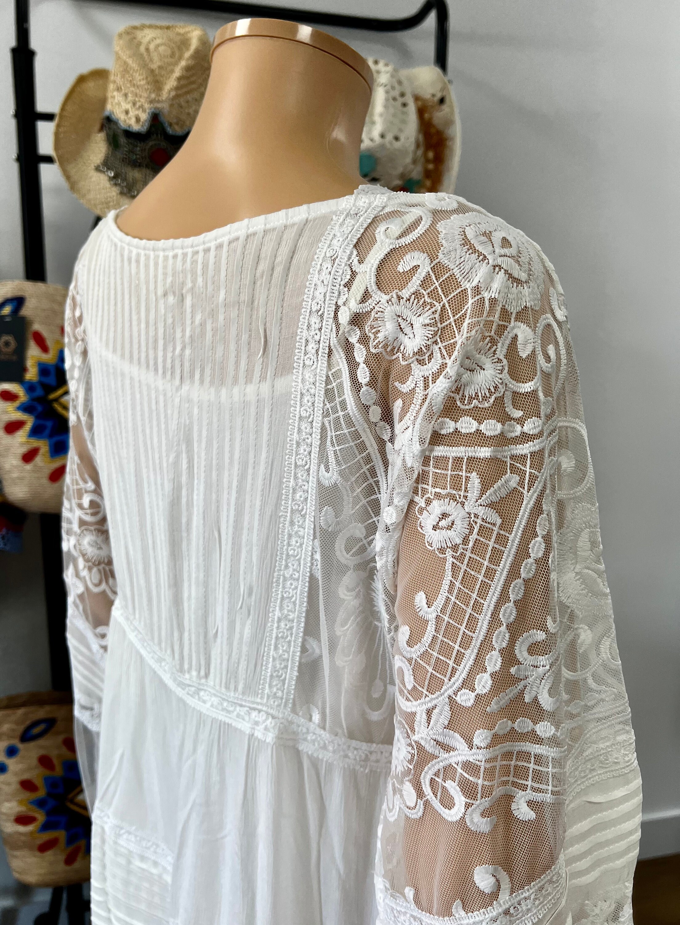 Orange creek shop white lace dress