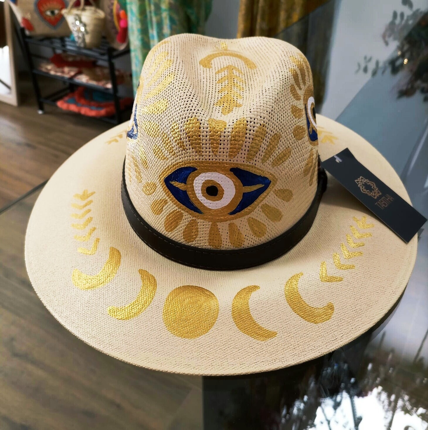 Boho Hat Boho Jewel Hat Tribal Hat 