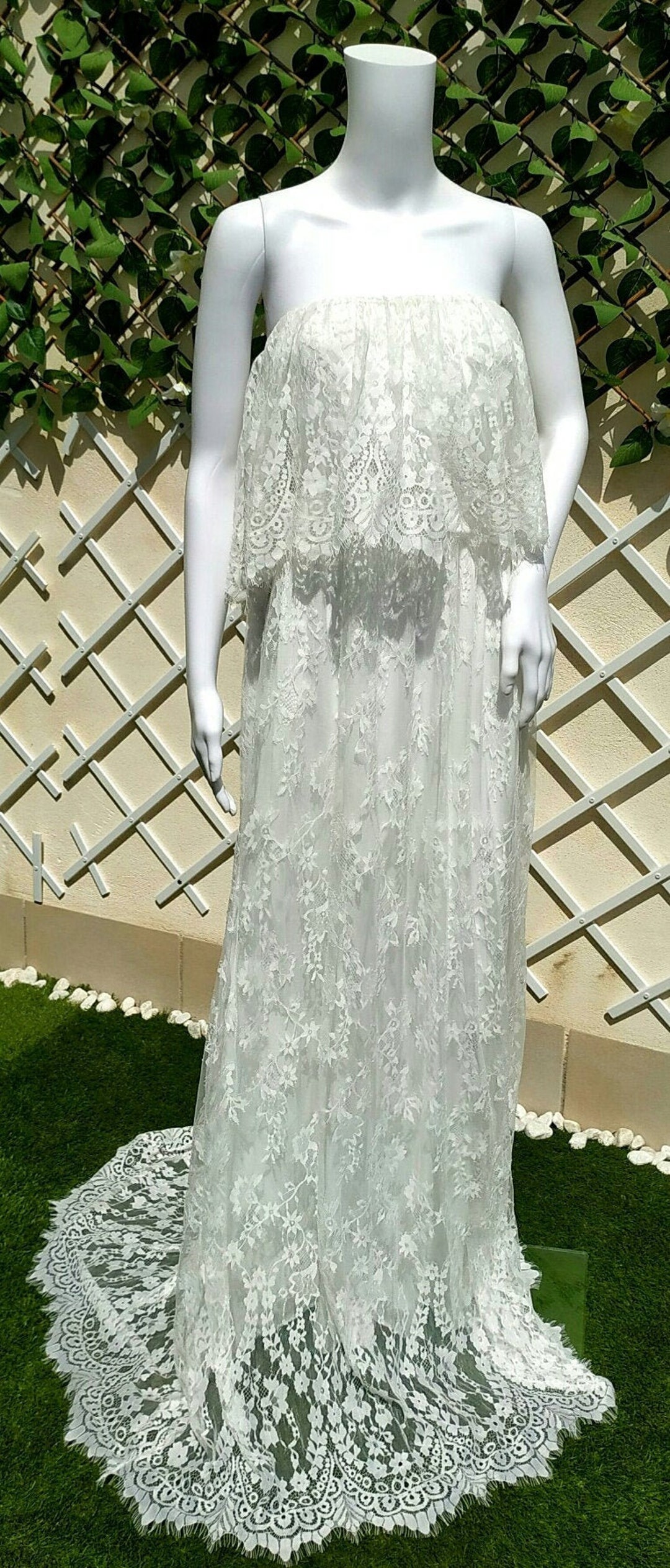 Boho Wedding Dress, Maternity Boho Dress, Boho Dress, Boho Lace Dress