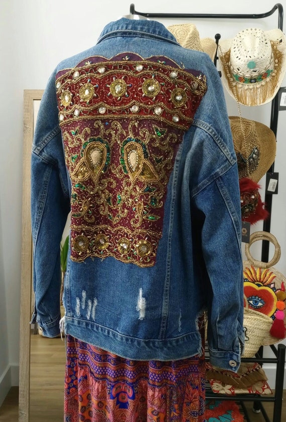 Boho Jacket Indian Jacket Vintage Jacket Hippie Jacket - Etsy Canada