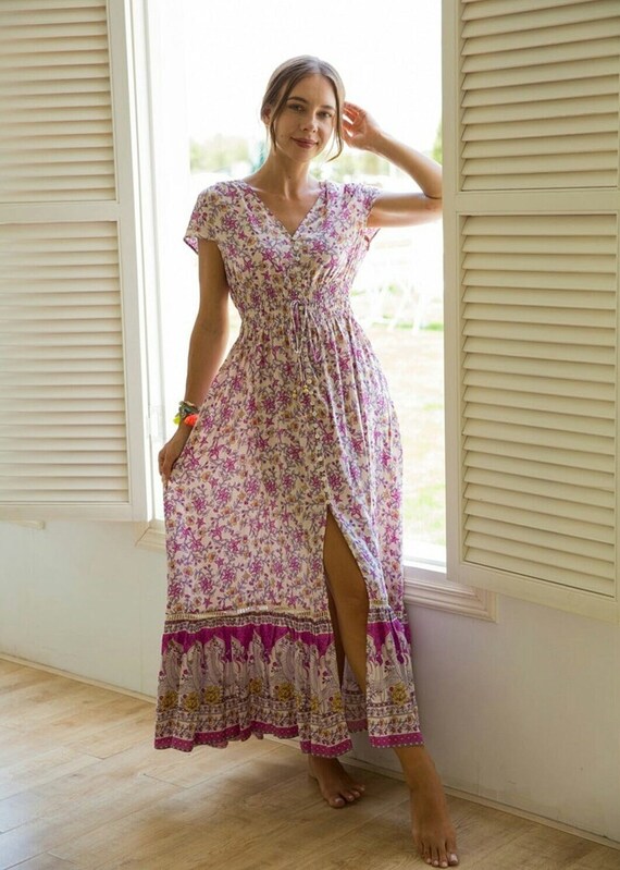 bohemian dresses etsy