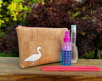Goose Cork Zipper Pouch