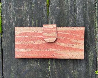Slimline Wallet with Red Sandstone Cork