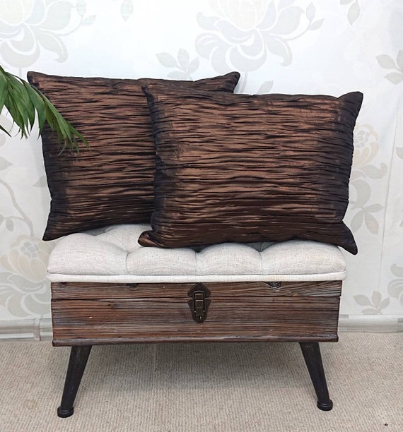 Dark Brown Pillow Covers Brown Pillow Covers 16 X 20 Etsy