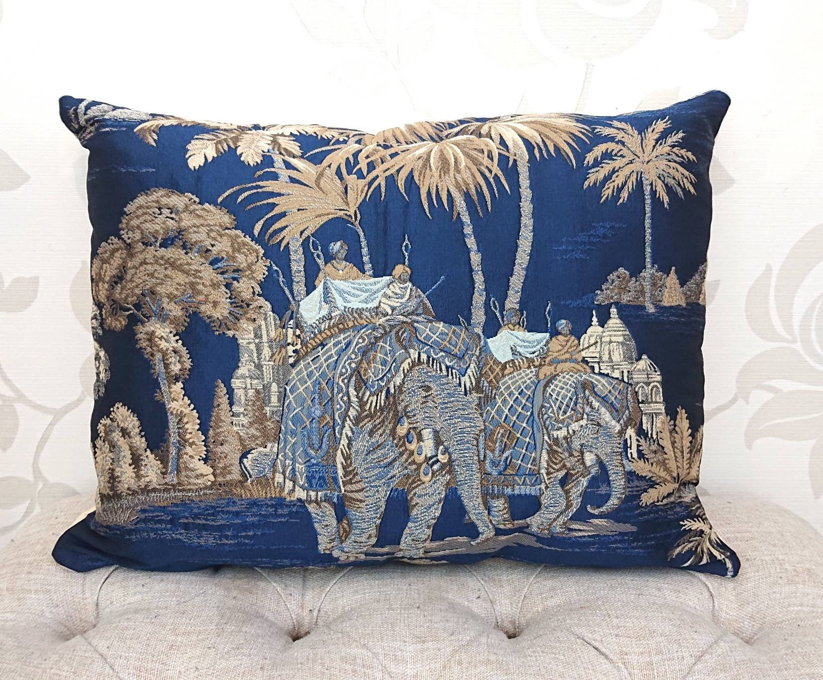 Elephant pillow case Animal tapestry pillow Elephant Etsy