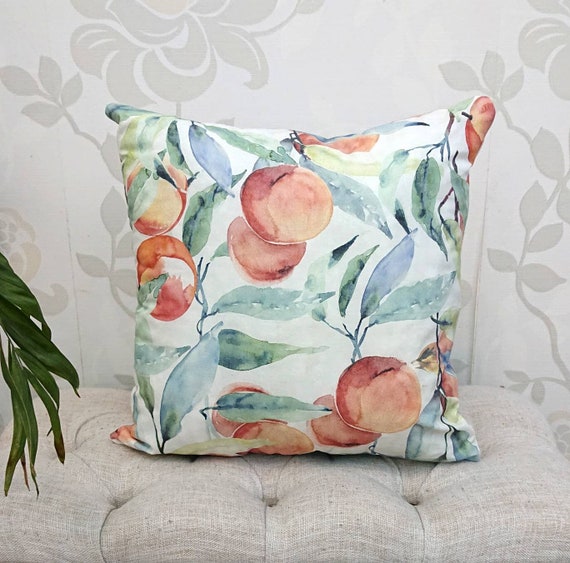 peach fruit cushion