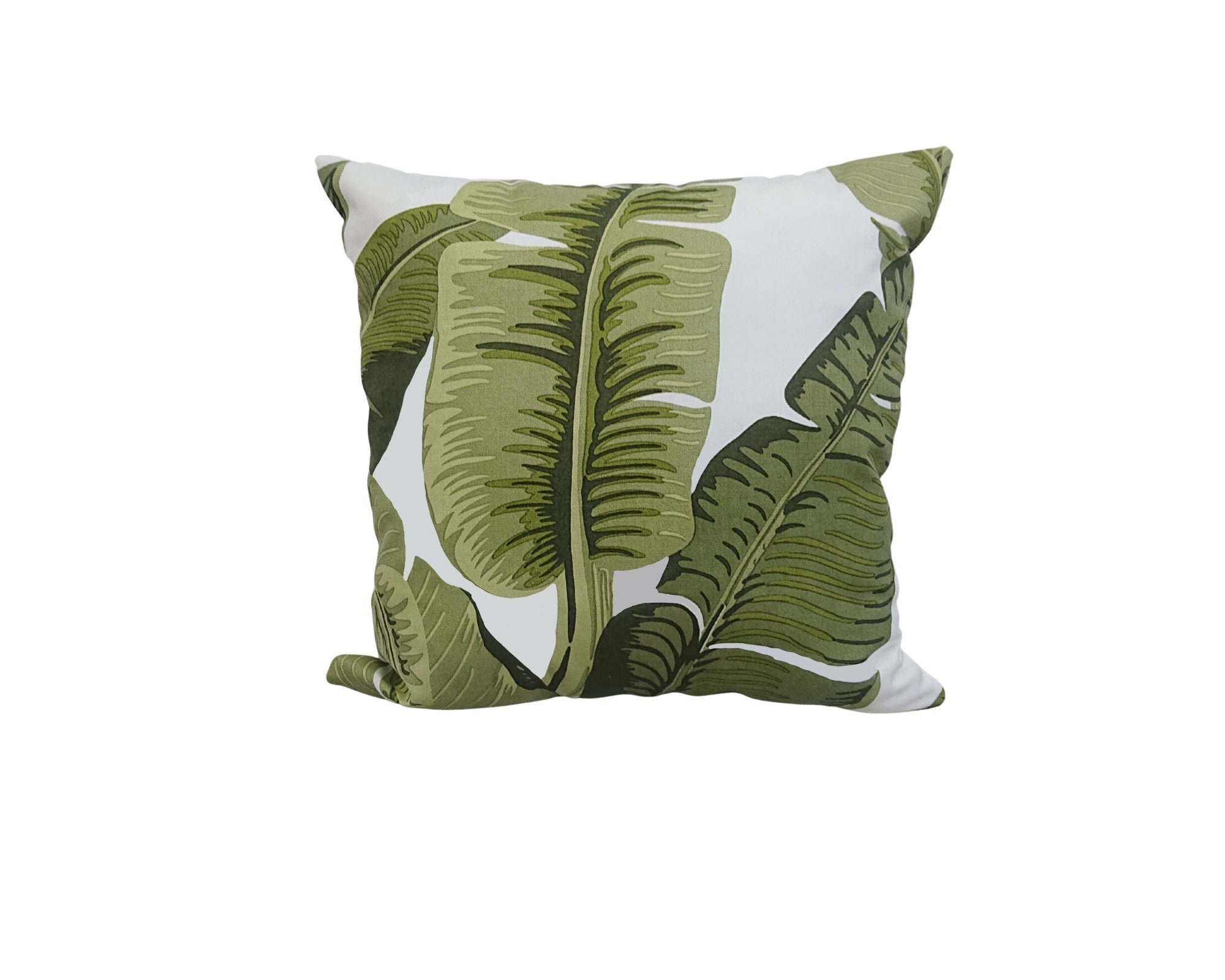 banana leaf outdoor pillow
