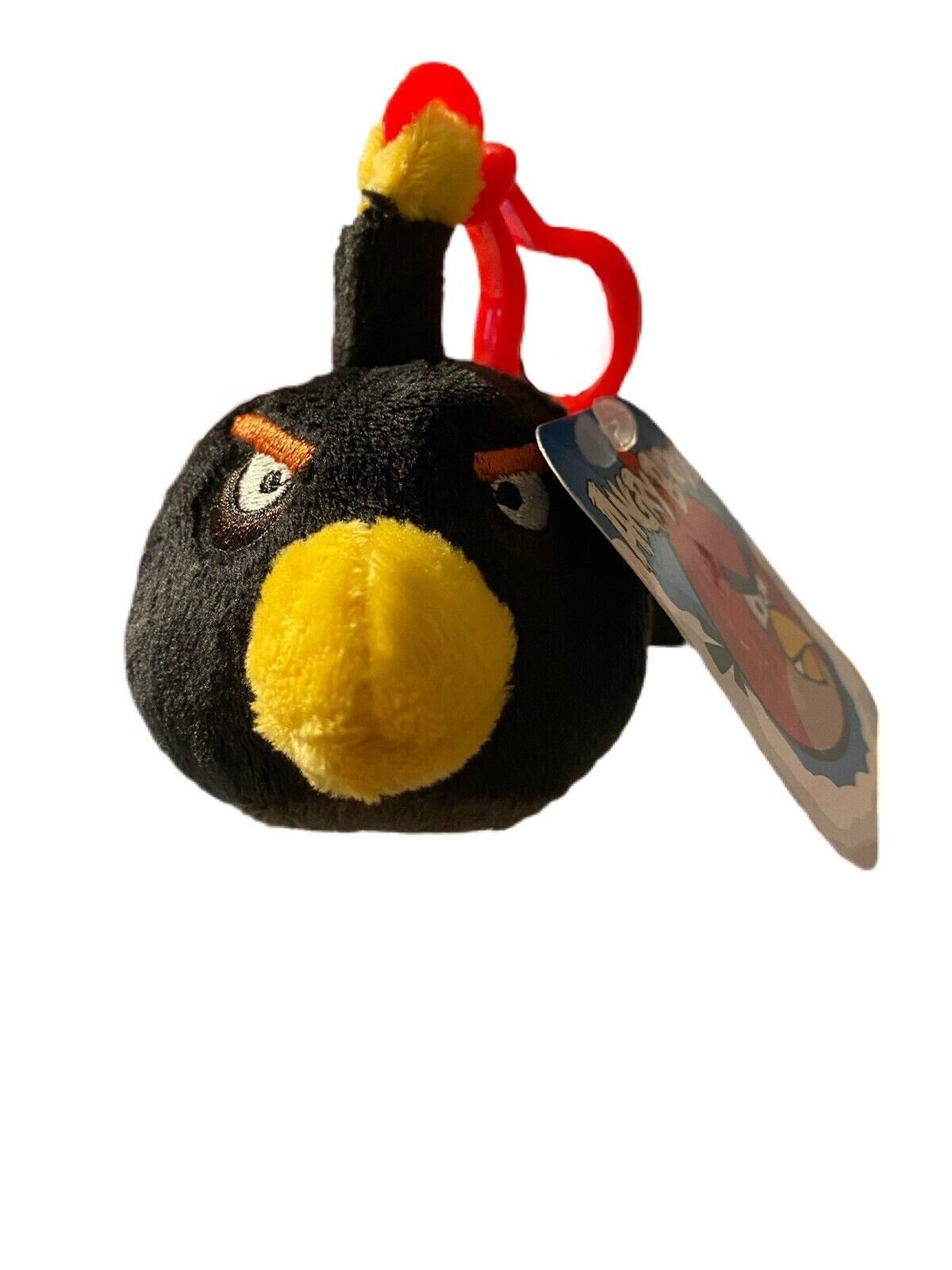 Angry Birds Bubbles Yellow Black Rovio 5” Plush Toy Long Beak Bird Rare No  Sound