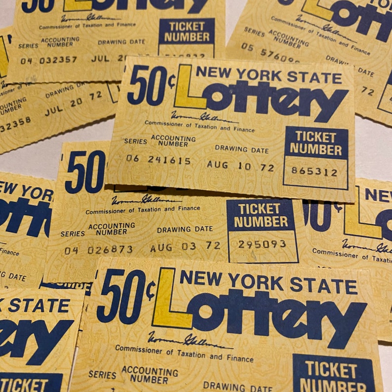 Vintage 1970s New York State Lottery Tickets NY Lotto Ticket Etsy