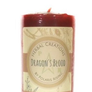 Dragon's Blood Pillar Candle image 2