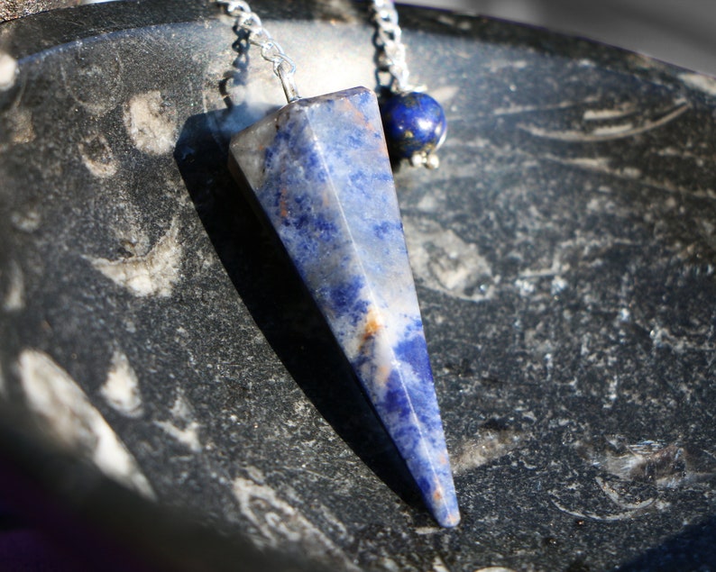 6-Sided Crystal Pendulums Sodalite