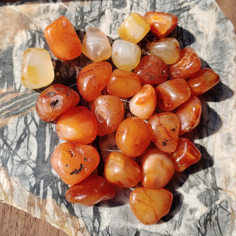 Carnelian Tumbled Stone Crystals image 2