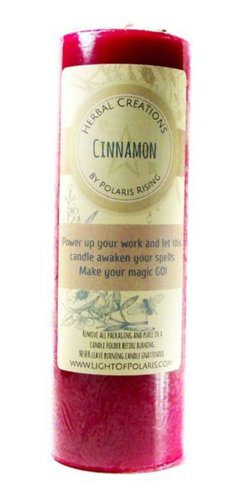 Cinnamon Pillar Candle image 2