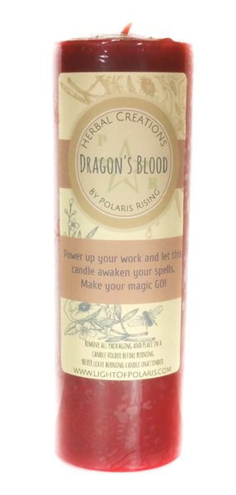 Dragon's Blood Pillar Candle image 2