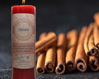 Cinnamon Pillar Candle