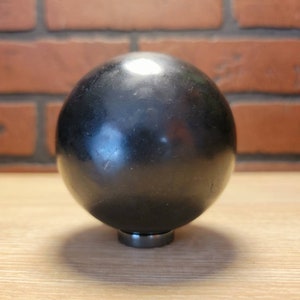 3 Diameter Shungite Skull Carved Sphere Orb image 3