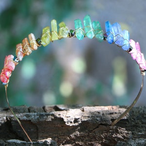 Rainbow Crystal Tiara FREE USA SHIPPING Tiara #3